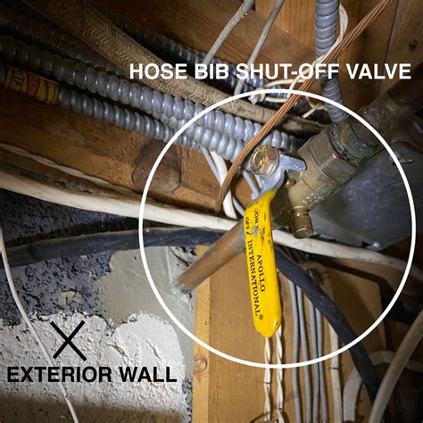 how to find shut off valve for outside faucet
