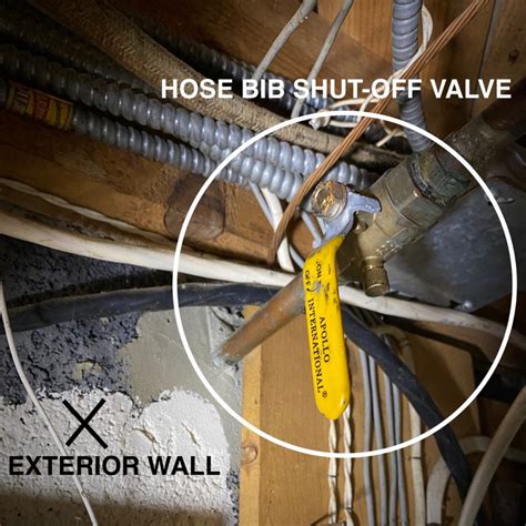 how to find water shut off valve for outside faucet
