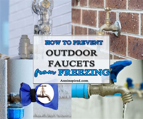 how to prepare outside faucets for winter